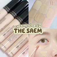 Kem Che Khuyết Điểm Có Chống Nắng Hàn Quốc The Saem Cover Perfection Tip Concealer SPF28/PA++