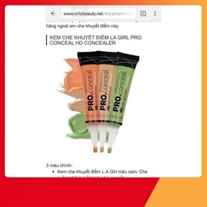 Kem che khuyết điểm L.A Girl Pro Conceal HD High Definition Concealer