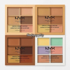 Kem che khuyết điểm & tạo khối 6 Màu Nyx Conceal Correct Contour