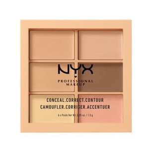 Kem che khuyết điểm & tạo khối 6 Màu Nyx Conceal Correct Contour