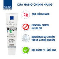 Kem chống hăm đa năng Abena Zinc Ointment - nhập khẩu từ Đan Mạch - chứa Nano Kẽm Oxit 20% hỗ trợ điều trị viêm da chàm eczema an toàn cho em bé