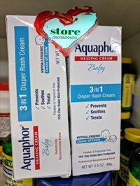 Kem chống hăm tã Aquaphor 3 trong 1 – Aquaphor Baby Diaper Rash Cream (99g)