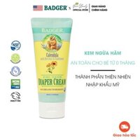 Kem Chống Hăm Tã Cho Bé BADGER Diaper Cream Nhập Khẩu Mỹ thành phần hữu cơ an toàn cho mông trẻ sơ sinh từ 0 tháng 87mL