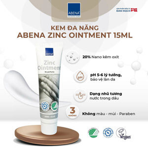 Kem chống hăm tã Zinc Ointment Abena Đan Mạch 15ml