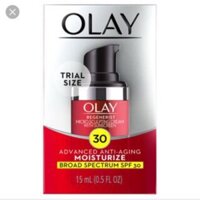 Kem chống lão hóa Olay Regenerist Micro - sculpting cream spf30 15ml (trial size chuẩn Mỹ)