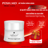 Kem chống lão hóa phục hồi da ban đêm Sakura Restorative Night Cream 30gam