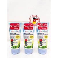 Kem Chống Muỗi Và Côn Trùng Cắn S-quito Free Cho Trẻ Sơ Sinh Và Trẻ Em 100 ml HÀNG NỘI ĐỊA ĐỨC có sẵn