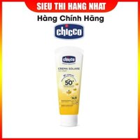 Kem chống nắng 3 tác động SPF 50+ Chicco 0M+ giúp bảo vệ da toàn diện, giữ ẩm và dưỡng da, có khả năng chịu nước tốt