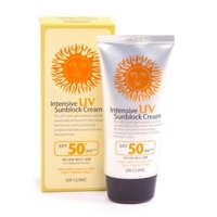 Kem chống nắng 3W clinic Intensive Sunblock Cream SPF 50+ PA+++ ngăn ngừa lão hoá và sạm màu da - 70ml