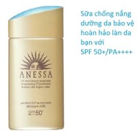 Kem chống nắng Anessa Shiseido 60ml SPF50+/PA++++ - sữa chống nắng suncreem Mild Milk dưỡng da