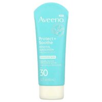 Kem chống nắng Aveeno, Protect + Soothe Mineral Sunscreen, SPF 30 (88ml)