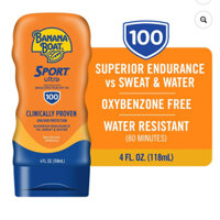 Kem chống nắng Banana Boat Sport Ultra SPF 100, Kem chống nắng thể thao cho người lớn SPF100- 118ml