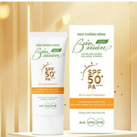 Kem chống nắng Bảo Xuân Skin - Giúp nâng tone, dưỡng ẩm, chống nắng, bảo vệ da toàn diện TUÝP 70G