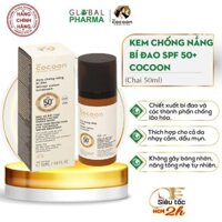 Kem chống nắng bí đao Coccoon quang phổ rộng, bảo vệ rất cao SPF 50 +, PA ++++ (Chai 50ml)