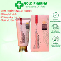 Kem chống nắng BIGOO dạng kem nền Sun Protection SPF60 80ml, kem nền chống nắng bảo vệ da 24h Hàn Quốc