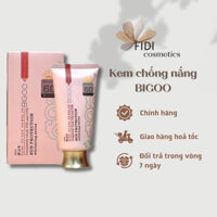 Kem chống nắng BIGOO dạng kem nền Sun Protection SPF60 80ml, kem nền chống nắng bảo vệ da 24h Hàn Quốc - Fidi Beauty