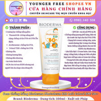 Kem Chống Nắng Bioderma Photoderm KID Lait Coloré SPF 50+ 100ml [YoungerFreeShopVN]