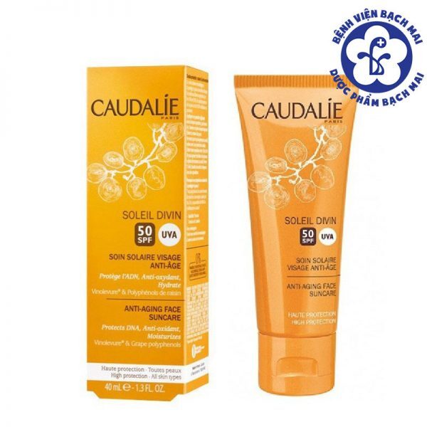 Kem chống nắng Caudalie Soleil Divin Anti Aging Face Suncare SPF50 40ml Pháp