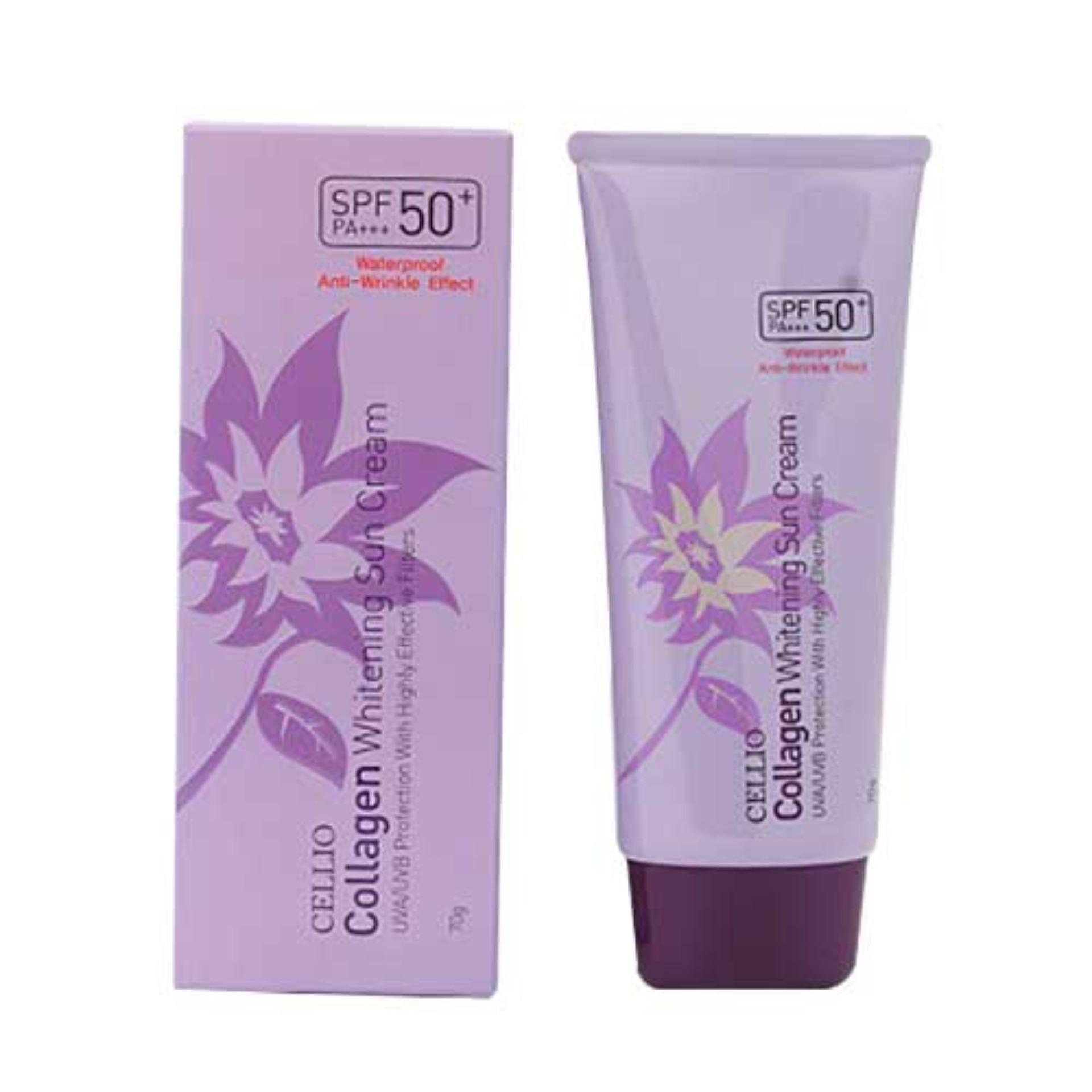 Kem chống nắng Cellio Collagen Whitening Sun Cream SPF50 PA+++