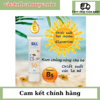 Kem chống nắng cho bé Sill Sun kids SPF 50+ an toàn cho trẻ sơ sinh & em bé da nhạy cảm 50ml