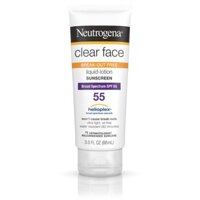 Kem chống nắng cho da dầu mụn Neutrogena Clear Face Liquid Lotion SPF 55