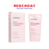 Kem Chống Nắng cho da dầu  Innisfree Tone Up No Sebum - Màu Hồng Hàn Quốc, Nâng Tông - Kiềm Dầu SPF50/PA++++ 50ml