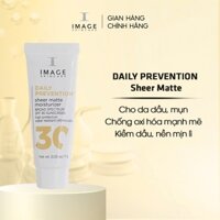 Kem chống nắng cho da hỗn hợp, dầu mụn IMAGE Skincare DAILY PREVENTION Sheer Matte Moisturizer SPF30