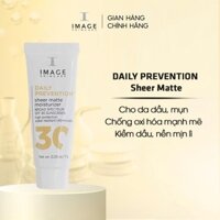 Kem chống nắng cho da hỗn hợp, dầu mụn IMAGE Skincare DAILY PREVENTION Sheer Matte Moisturizer SPF30