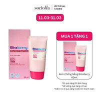 Kem Chống Nắng Cho Da Hỗn Hợp Thiên Dầu Và Khô Blissberry Glowy Skin Uv Shield Cream
