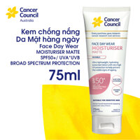 Kem chống nắng cho da mặt Cancer Council Face Day Wear SPF 50PA 75ml