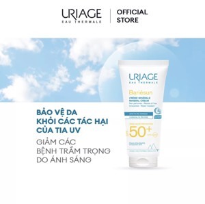 Kem chống nắng cho da nhạy cảm Uriage Bariésun Crème Minerale SPF50+ 50ml