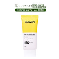 Kem Chống Nắng Cho Da Nhạy Cảm, Ngừa Mụn, Dưỡng Trắng Da Chiết Xuất Trà Xanh Gowon Mild Tone Up Sun Cream SPF50+/PA++++