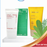 Kem chống nắng cho da nhạy cảm, da khô, da dầu Innisfree Intensive Triple Shield SPF 50+ PA+ 50ml màu vàng .xanh .hồng