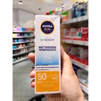 Kem chống nắng cho mặt NIVEA dạng kem lì (matt) SPF 50+ tuýp 50ml
