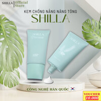 Kem chống nắng cho Mặt SHILLA ,nâng tông da ( SPF 50+/PA++++),chiết xuất vỏ thông đỏ 60ml.
