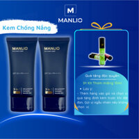 Kem chống nắng cho nam nâng tone, kiềm dầu, chống ánh sáng xanh Manlio Sunscreen SPF 50+ Pa+++++ 45g