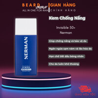 Kem Chống Nắng Cho Nam Nerman Invisible SPF 50+ Pa++++ Dạng Sữa - Bảo Vệ Da Cho Da Luôn Khô Thoáng