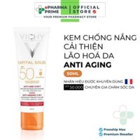 Kem Chống Nắng Chống Lão Hoá Vichy Capital Soleil Anti Aging 3in1 SPF50+ 50ml