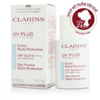 Kem Chống Nắng Clarins UV SPF 50/PA++++ Fairness 50ml Pháp Màu Xanh