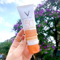 Kem chống nắng có màu kiêm mờ thâm nám tàn nhang Vichy Ideal soleil anti dark spot 3in1 50ml