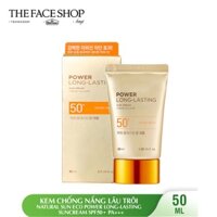 KEM CHỐNG NẮNG ĐA CHỨC NĂNG NATURAL SUN ECO POWER LONG-LASTING SUN CREAM THE FACE SHOP 50ML