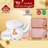 Kem chống nắng dạng cushion nâng tông da, kiềm dầu Romand Back Me Tone Up Sun Cushion SPF50+ PA++++ 11g