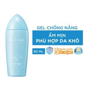 Kem chống nắng dạng gel chiết xuất tơ tằm trắng Senka Perfect UV Gel 80g