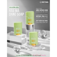 Kem chống nắng dạng sáp lăn rau má Prettyskin . Chống nắng phổ rộng, an toàn dịu nhẹ cho mọi làn da.