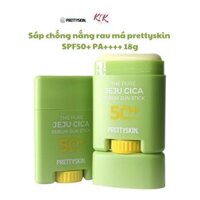 Kem chống nắng dạng sáp, thỏi chống nắng rau má prettyskin the pure jeju cica sebum sun stick SPF50+ PA+++ 18g