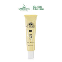 Kem chống nắng dạng sữa bảo vệ da mặt, dưỡng trắng Naris UV Beauty Sun Screen White Facial Protector SPF31 PA++ 40g