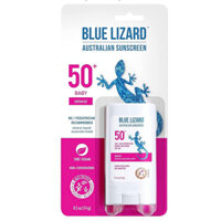 Kem chống nắng dạng thỏi Blue Lizard BABY có thành phần kẽm oxit, SPF 50+, chống nước, bảo vệ da khỏi tia UVA/UVB