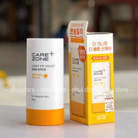 Kem Chống Nắng Dạng Thỏi Cho Da Nhạy Cảm Care Zone Light Fit Velvet Sun Stick 39g - Kiềm Dầu, Lớp Nền Mịn Lì, Tiện Lợi