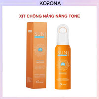 Kem chống nắng dạng xịt nâng tone, xịt chống nắng SPF50+