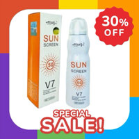 Kem Chống Nắng Dạng Xịt Toàn Thân Sun Screen V7 Hàn Quốc SPF 50 PA +++ Chai 200 ml
